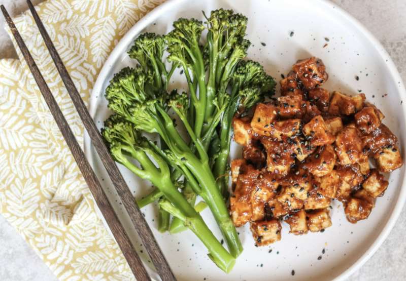 Tofu in Peanut Sauce