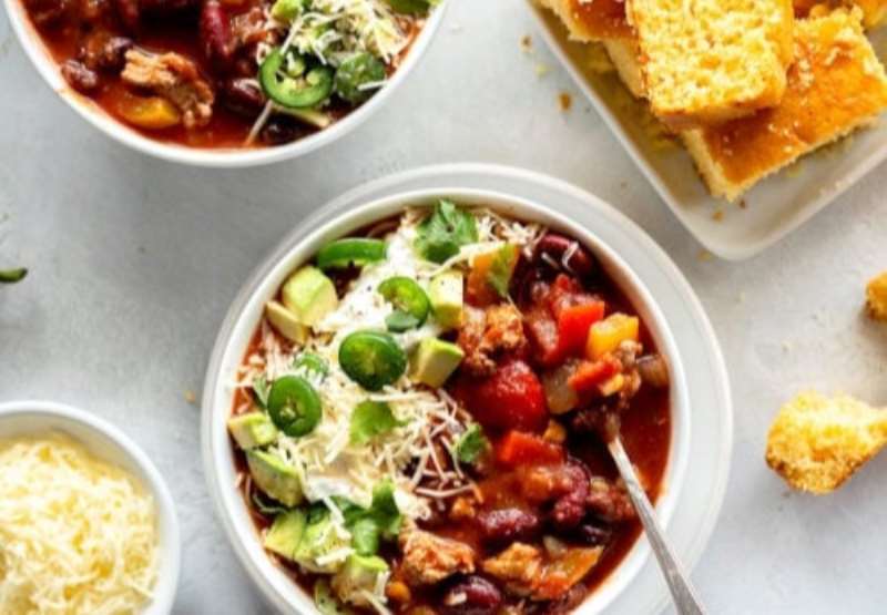 Slow Cooker Turkey Chili