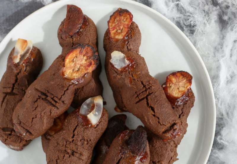 Gluten Free Halloween Monster Finger Cookies