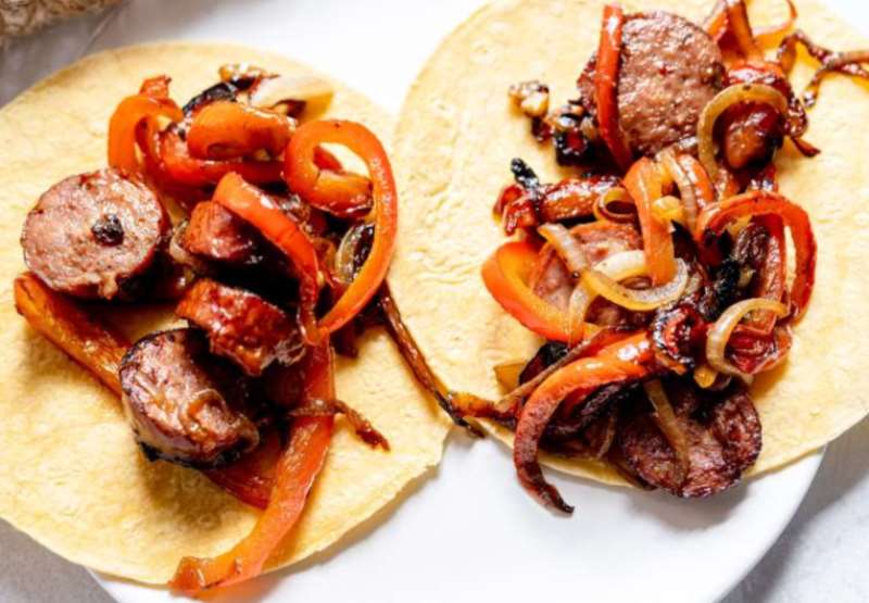 Smoked Sausage Fajitas