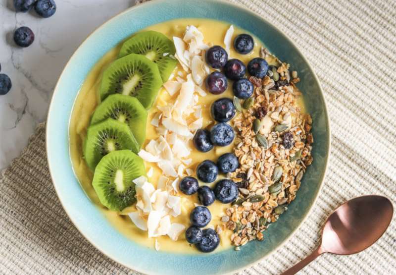 Tropical Breakfast Smoothie Bowl