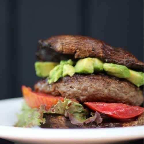 Roasted Portobello Mushroom "Buns"