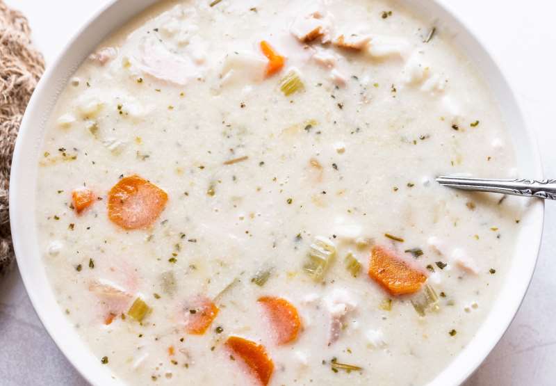 Creamy Turkey and Rice Soup