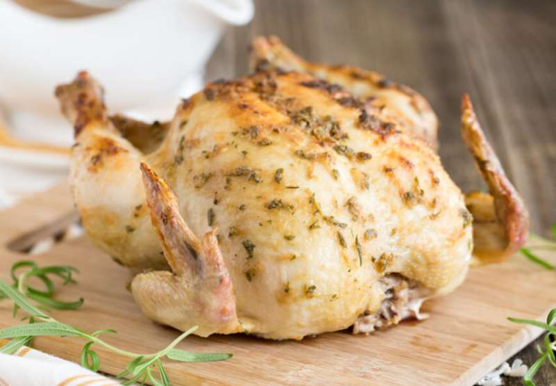 Mustard and Rosemary Roasted Chicken