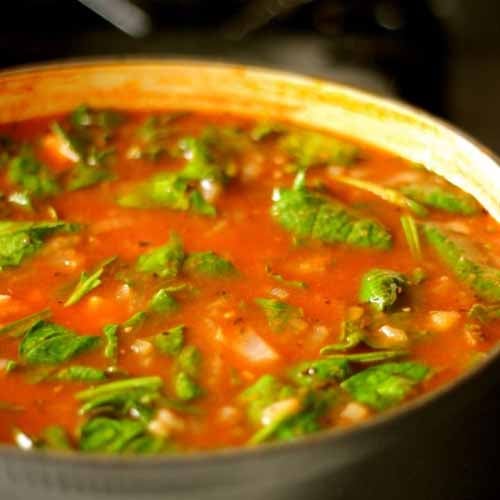 Tomato Spinach Soup