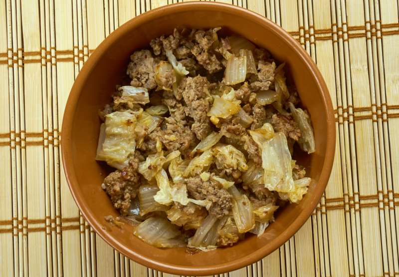 Ground Beef and Cabbage Dinner