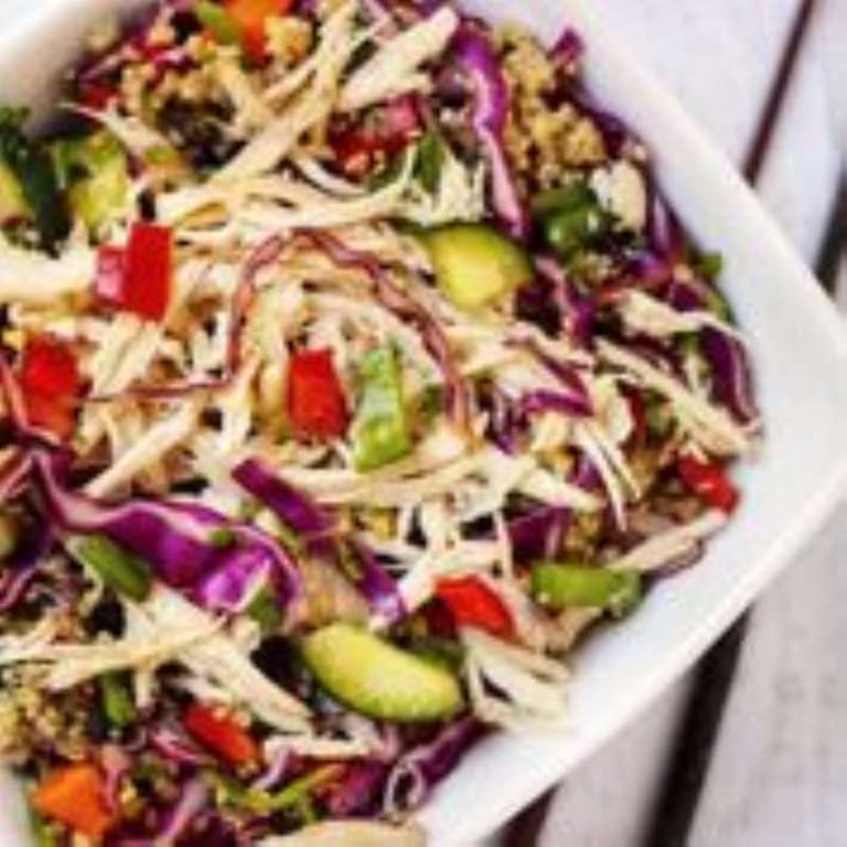 Sesame Ginger Quinoa Salad with Chicken