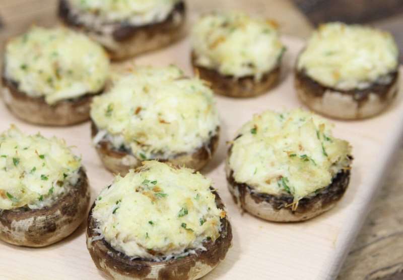 Crab Stuffed Mushroom Caps