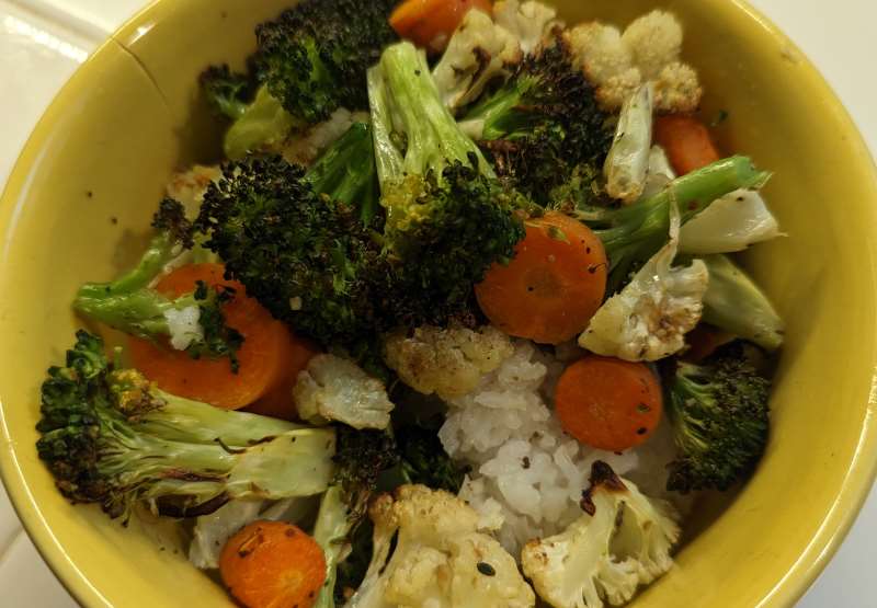 Roasted Veggies & Rice