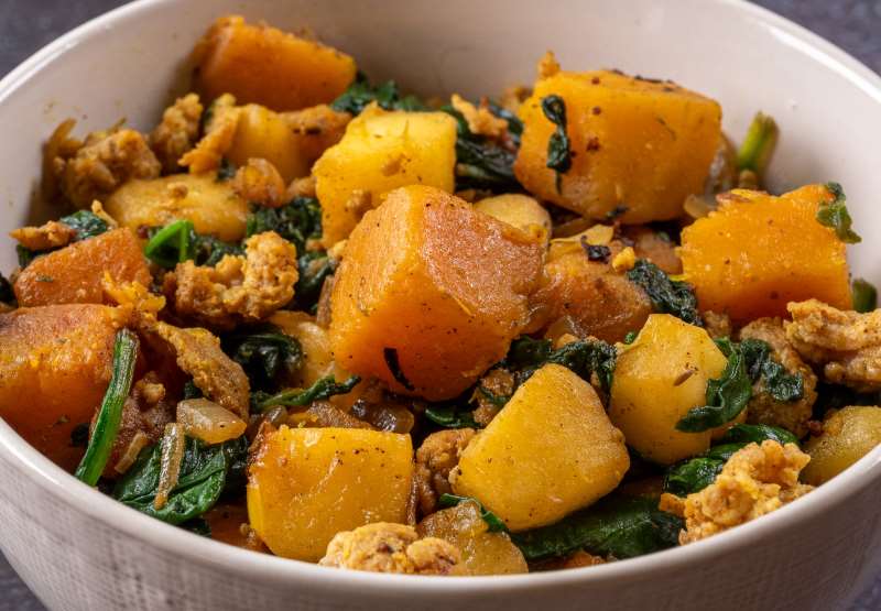 Chicken, Squash and Apple Hash