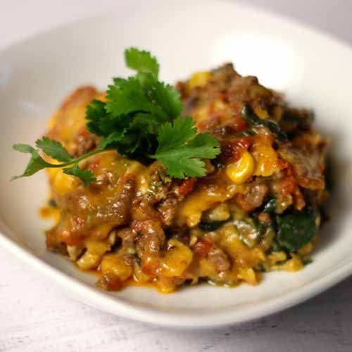 Tex Mex Beef and Veggie Casserole