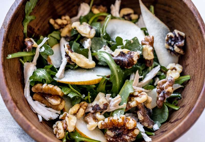 Arugula Pear Salad with Chicken