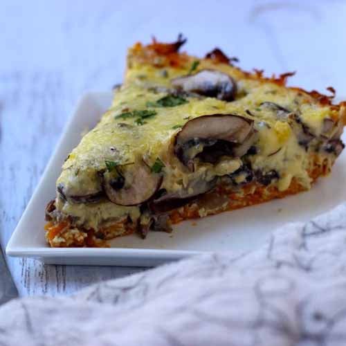 Mushroom and Bacon Quiche