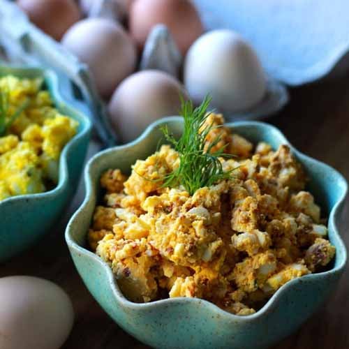 Spicy* Egg Salad Wraps