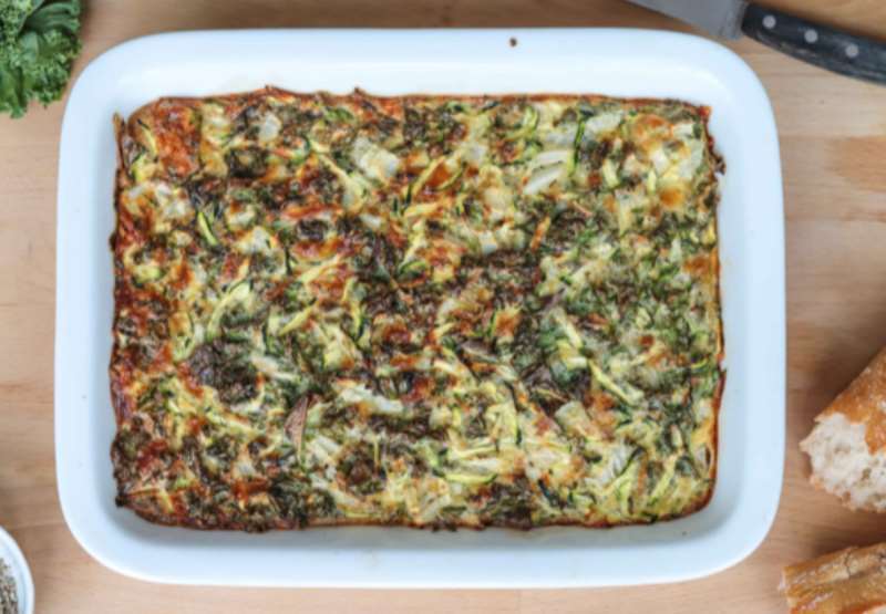Zucchini and Kale Breakfast Bake