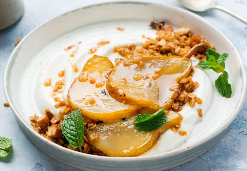 Spiced Pear and Toasted Walnut Yogurt