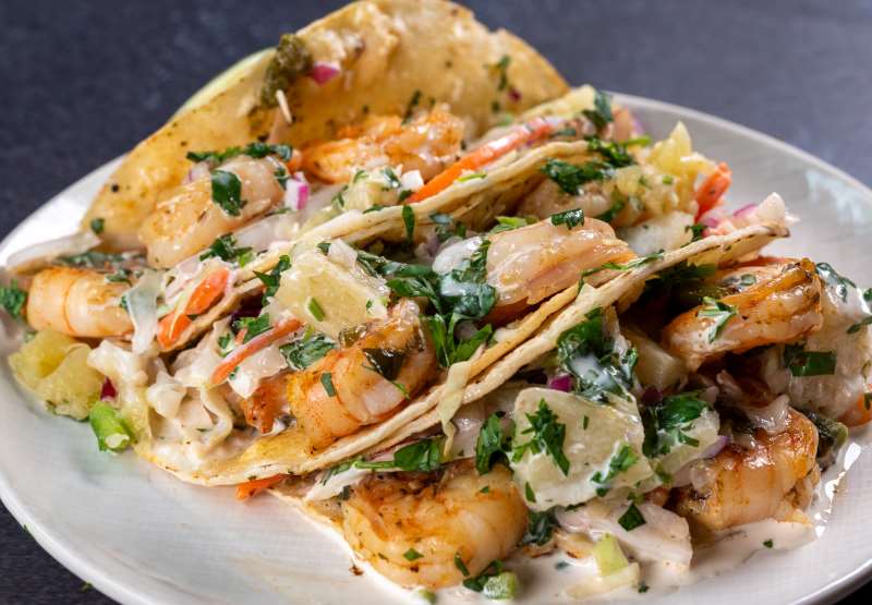 Shrimp Tacos with Pineapple Salsa