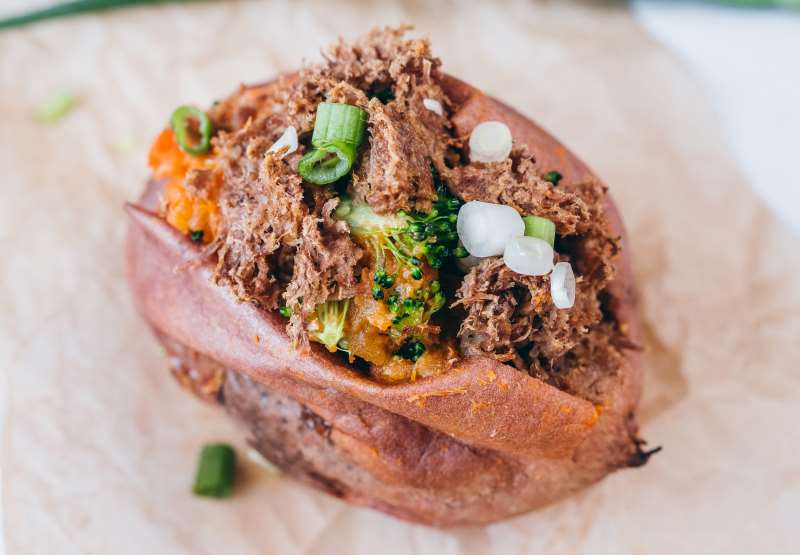 Loaded Sweet Potatoes