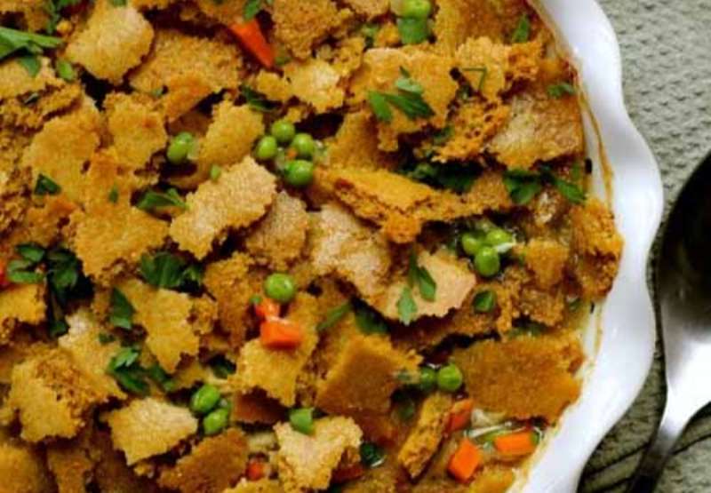 Chicken Pot Pie Crumble