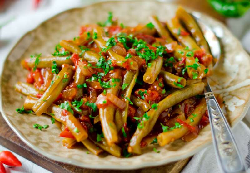 Greek Style Green Beans