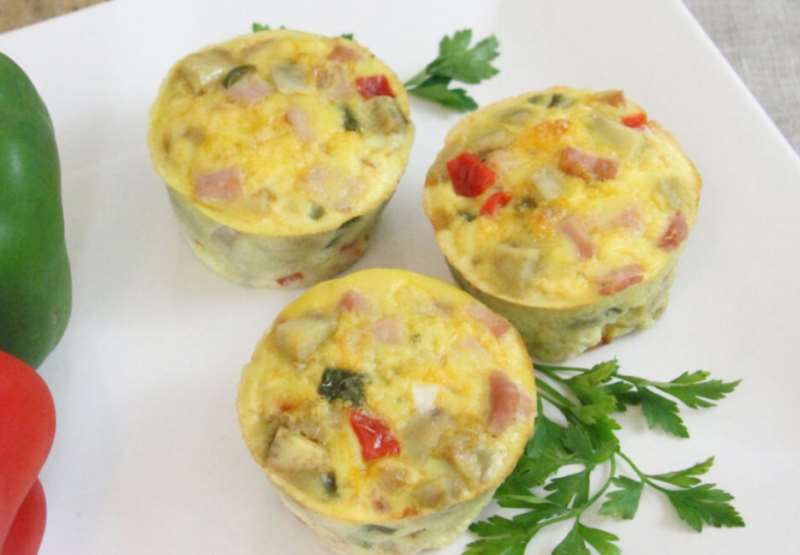 Ham and Sweet Potato Egg Muffins