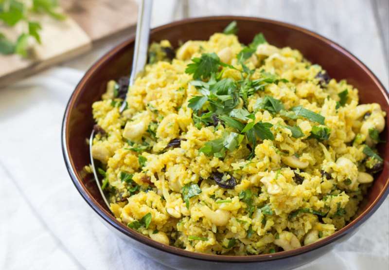 Moroccan Inspired Cauliflower "Couscous"