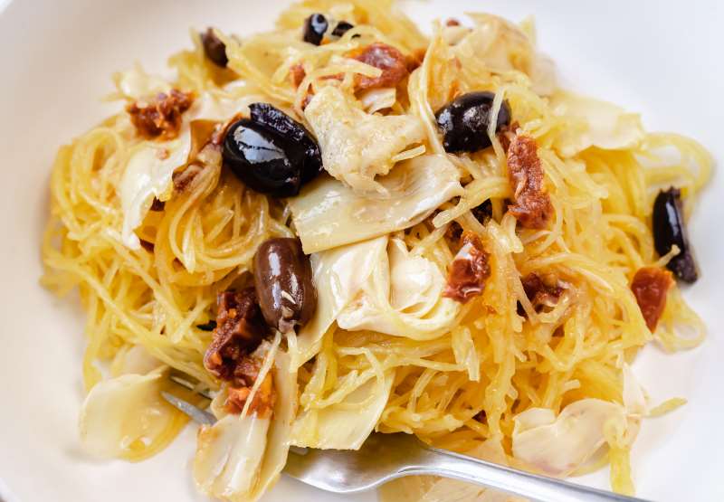 Greek Inspired Spaghetti Squash