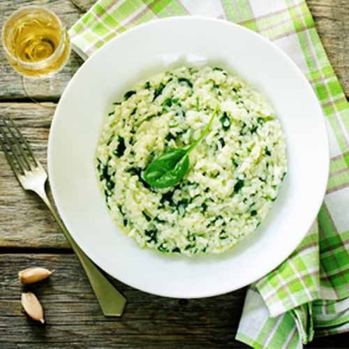 Risotto with Chicken and Spinach