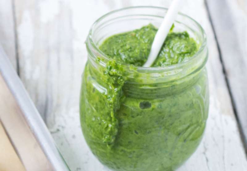Dairy Free, Nut Free Arugula Pesto