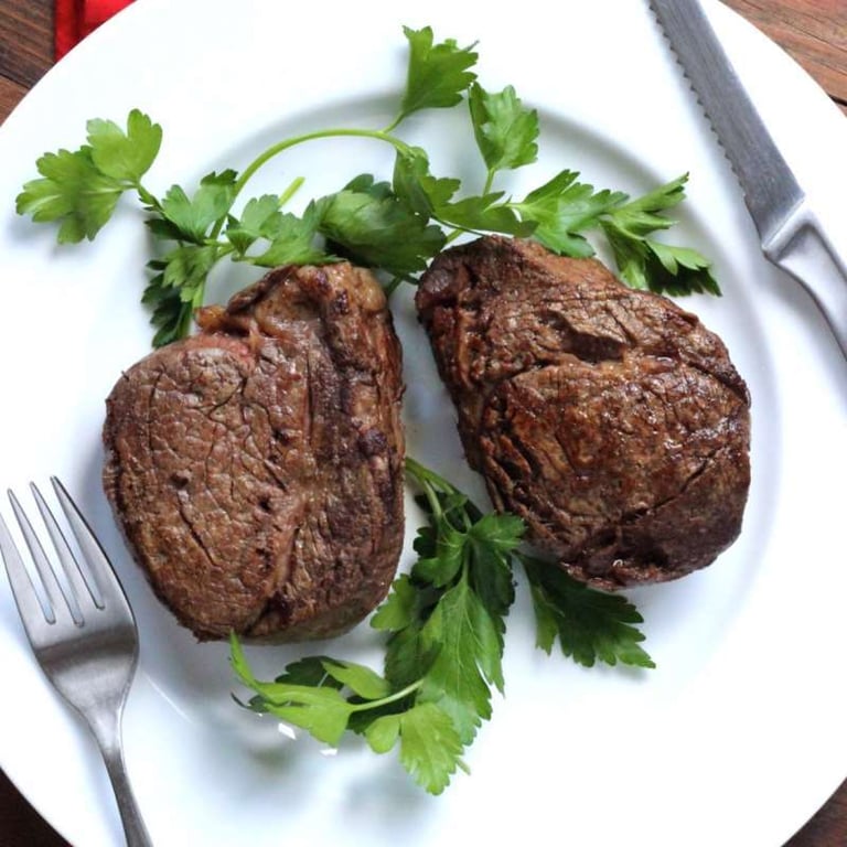 Filet Mignon with Mint Zucchini