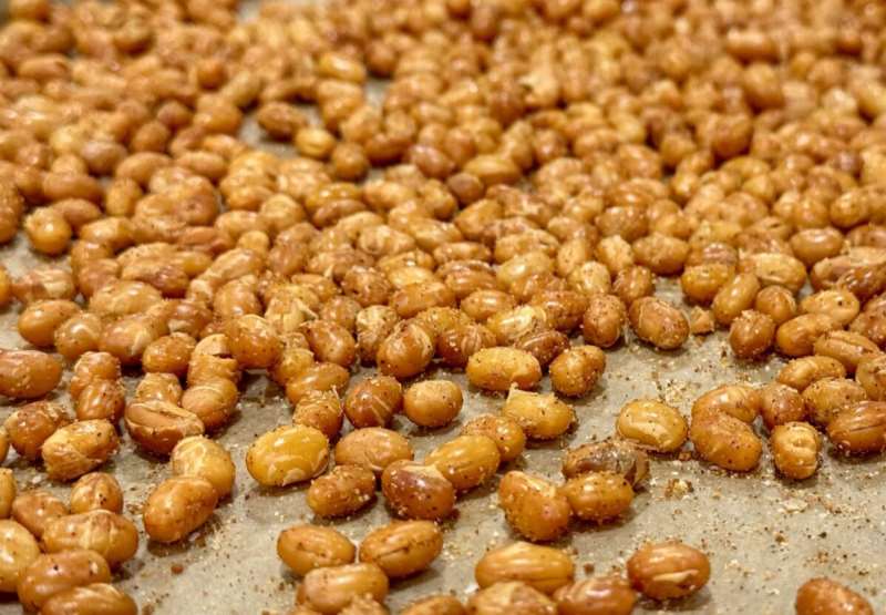 Crispy Sweet and Spicy Soy Nuts