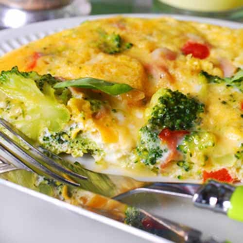 Broccoli Ham Frittata+