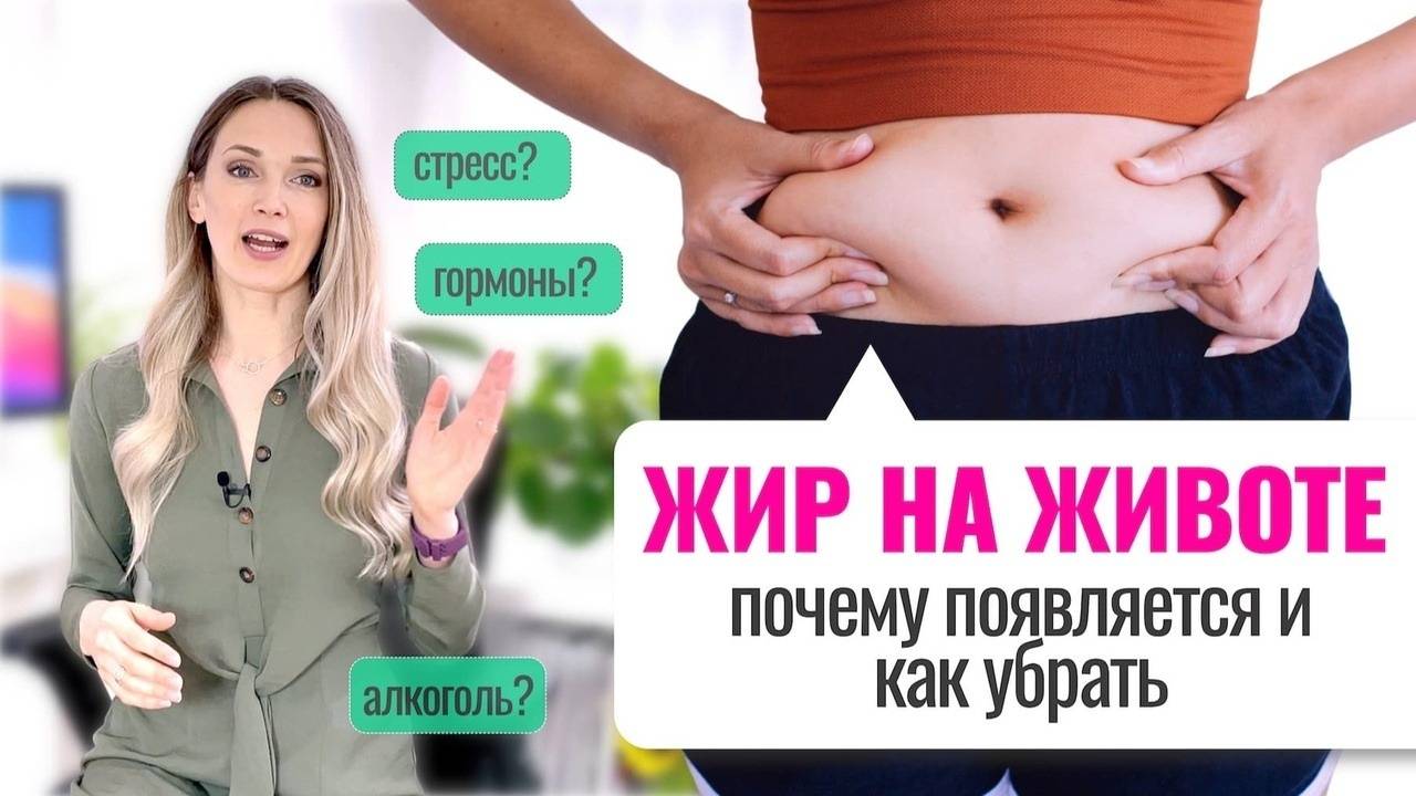Откуда берется жир на животе? 11 научно-обоснованных причин