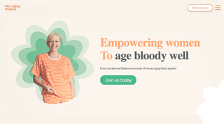 The Aging Project homepage hero