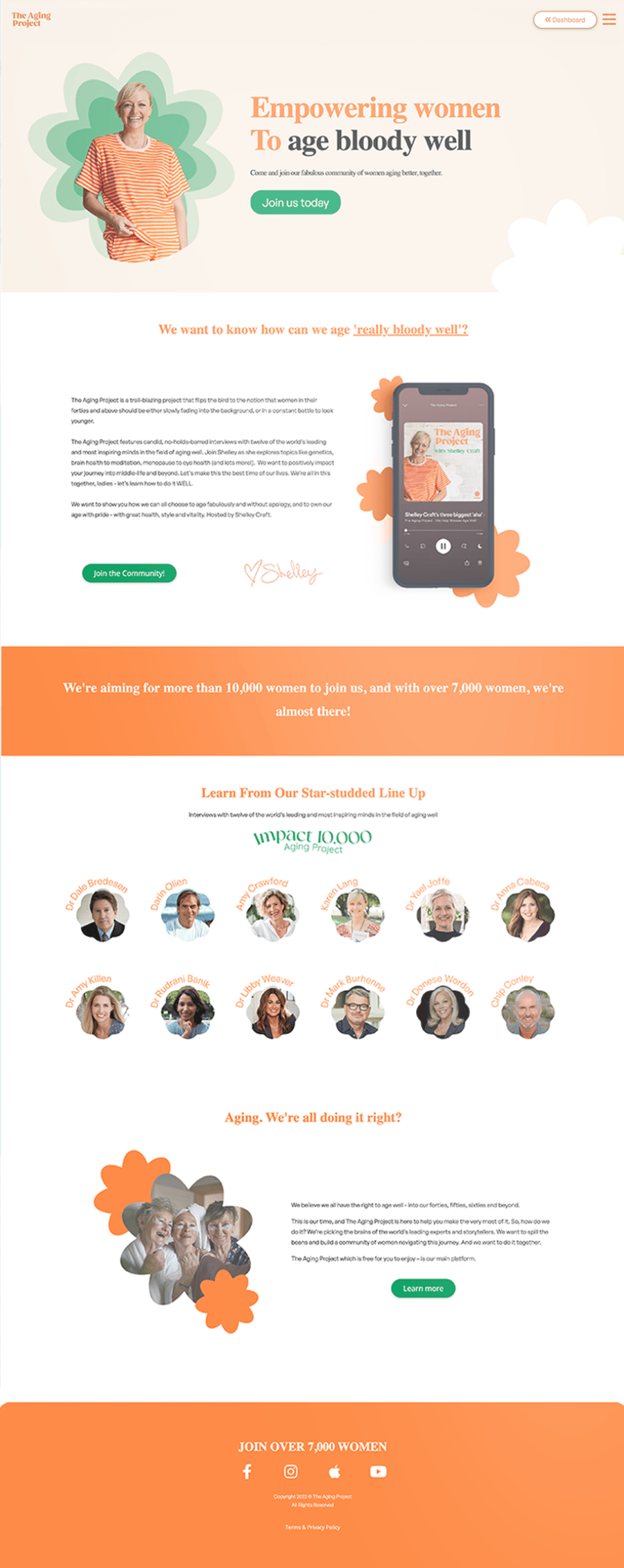 The Aging Project homepage
