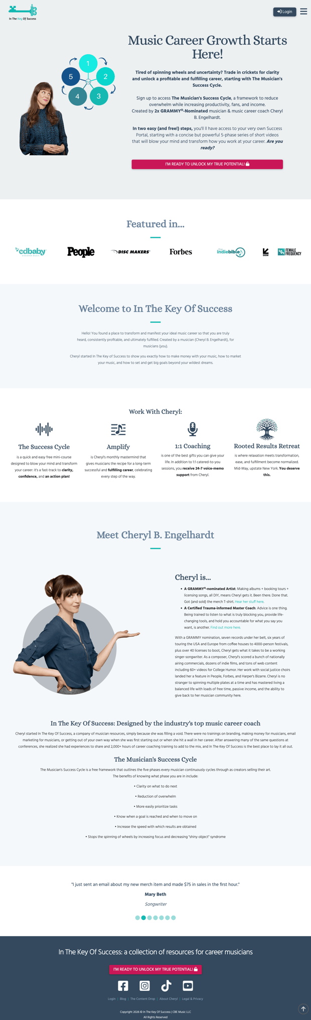 In The Key of Success platform