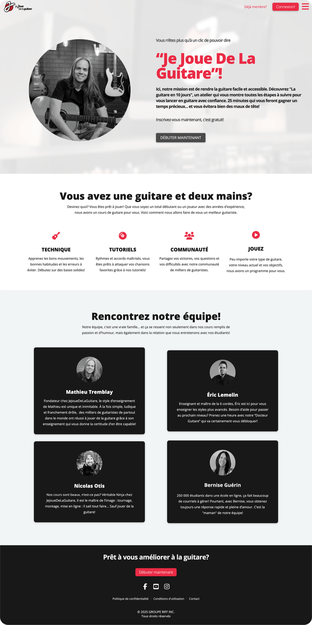 JeJoueDeLaGuitare website
