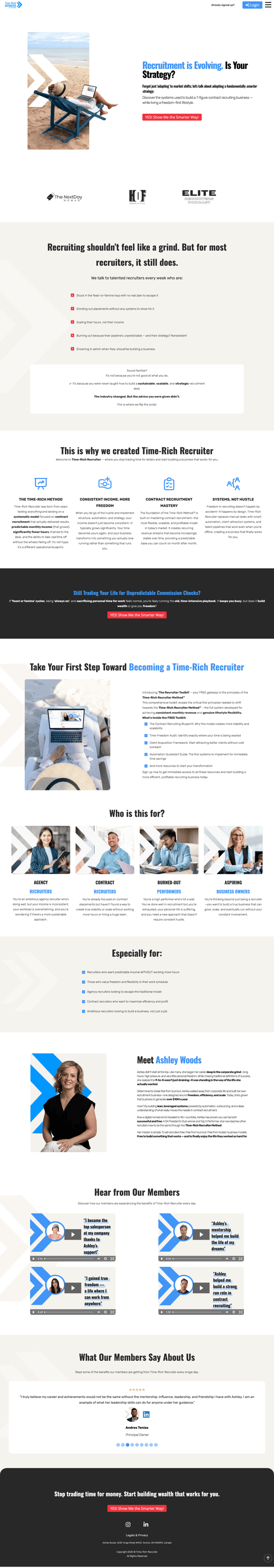 Time Rich Recruiter platform