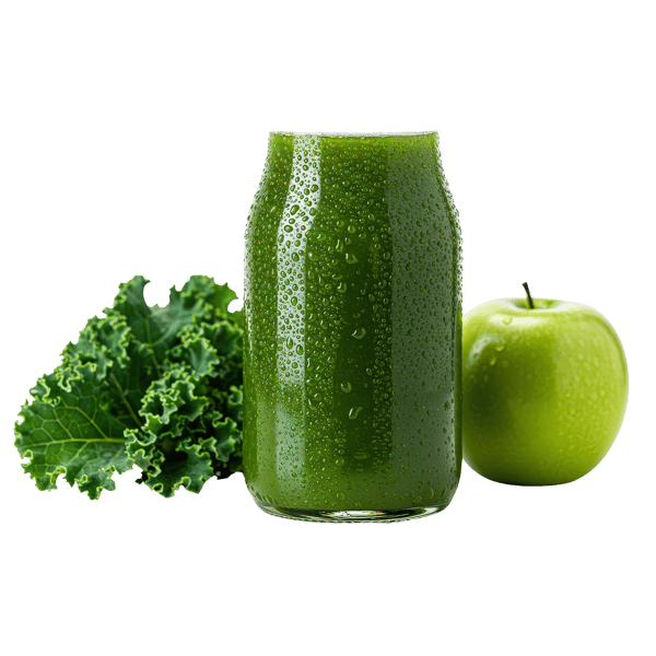 SUCO DETOX VERDE COM MAÇÃ E COUVE 2