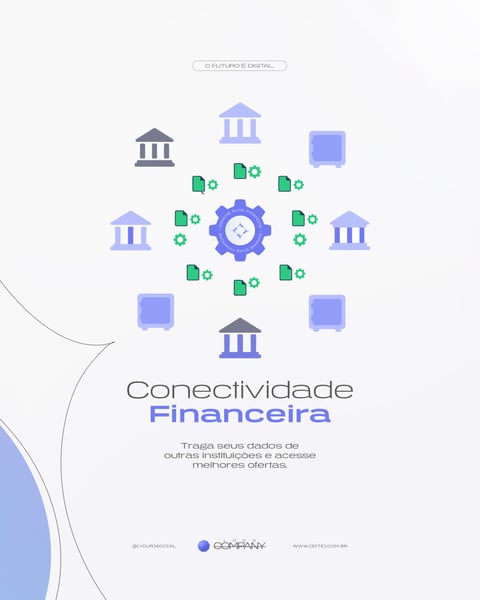 FINTECH E DIGITAL BANKING FINANÇAS MODERNAS SOCIAL MEDIA PSD EDITÁVEL 8