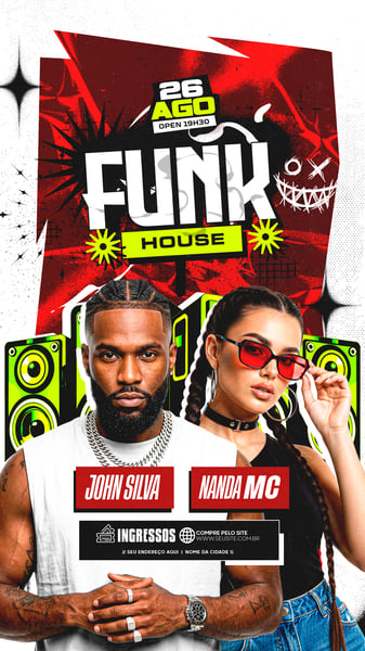 FLYER ARTISTAS E EVENTOS FUNK MIX STORY