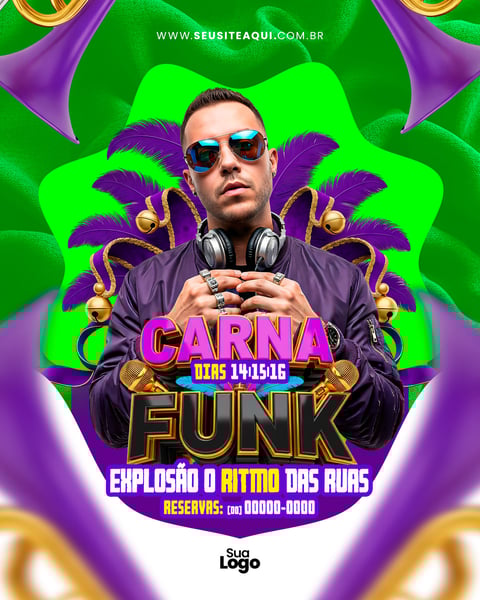 FEED BLOCO CARNAVAL SOCIAL MEDIA PSD EDITÁVEL 6