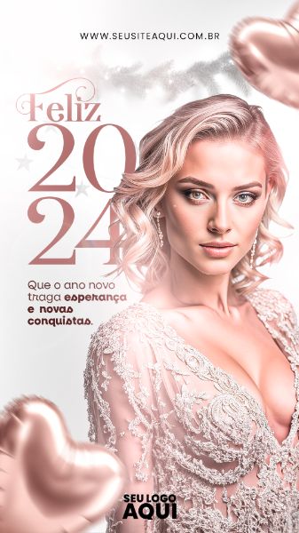 STORY | SEJA BEM VINDO JANEIRO | BEM VINDO 2024 | FELIZ ANO NOVO| PSD EDITÁVEL