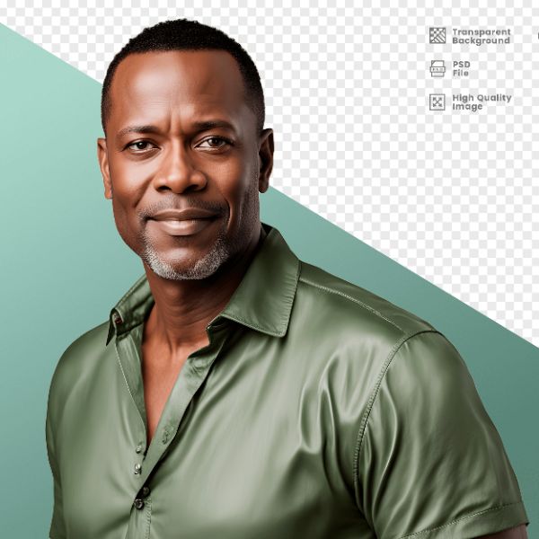 HOMEM COM CAMISA VERDE