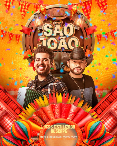 FLYERS DE EVENTOS SÃO JOÃO 01