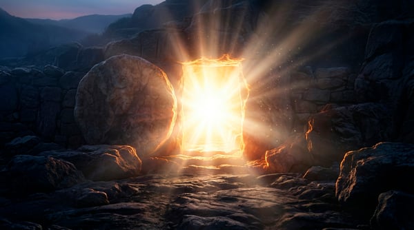 BACKGROUND PARA COMPOSIÇÃO TÚMULO ABERTO COM LUZ REFLETINDO PARA COMPOSIÇÃO