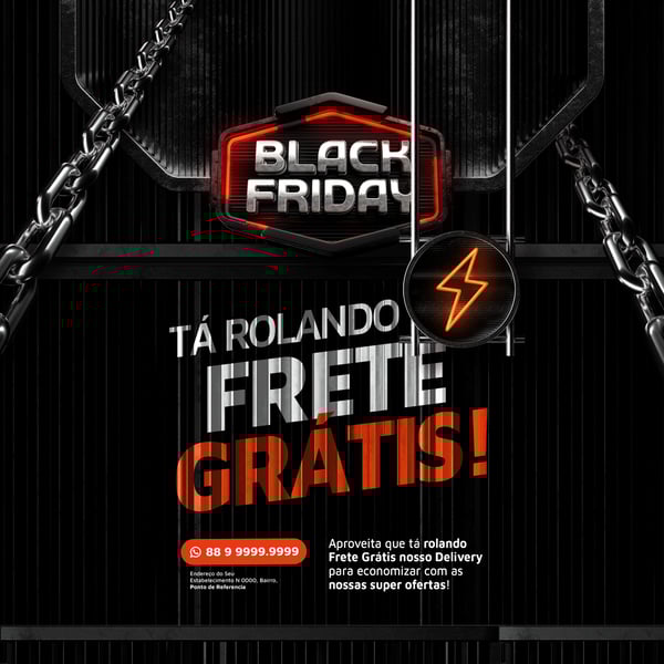 NIG FRETE GRÁTIS BLACK FRIDAY SELO 3D TEMPLATE PSD