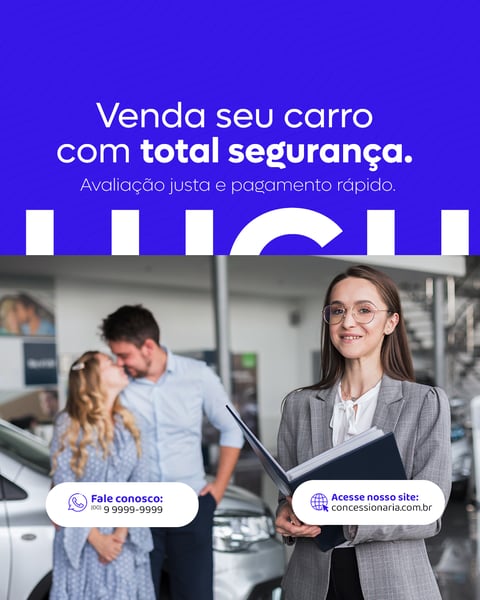 CONCESSIONÁRIA VENDA SEMINOVO SOCIAL MEDIA FEED PSD EDITÁVEL