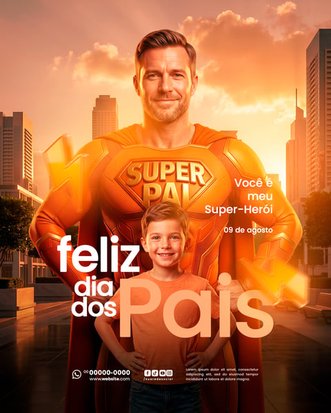 FLYER PARA REDE SOCIAL DIA DOS PAIS FEED 3