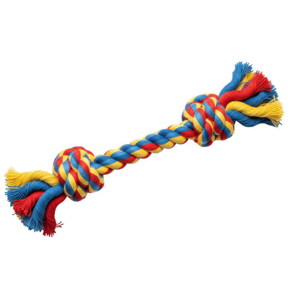 BRINQUEDO DE CORDA COLORIDO PARA CÃES